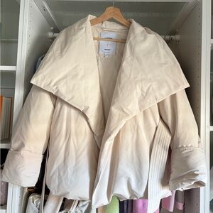 Cream Puffer Jacket for Women